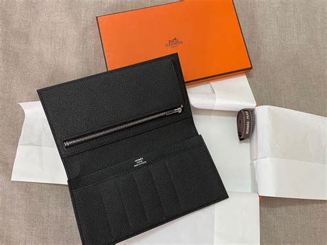 hermes twill long wallet.